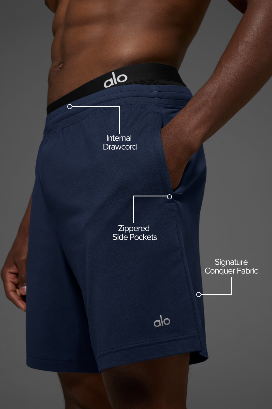 7" Conquer React Performance Short - Navy