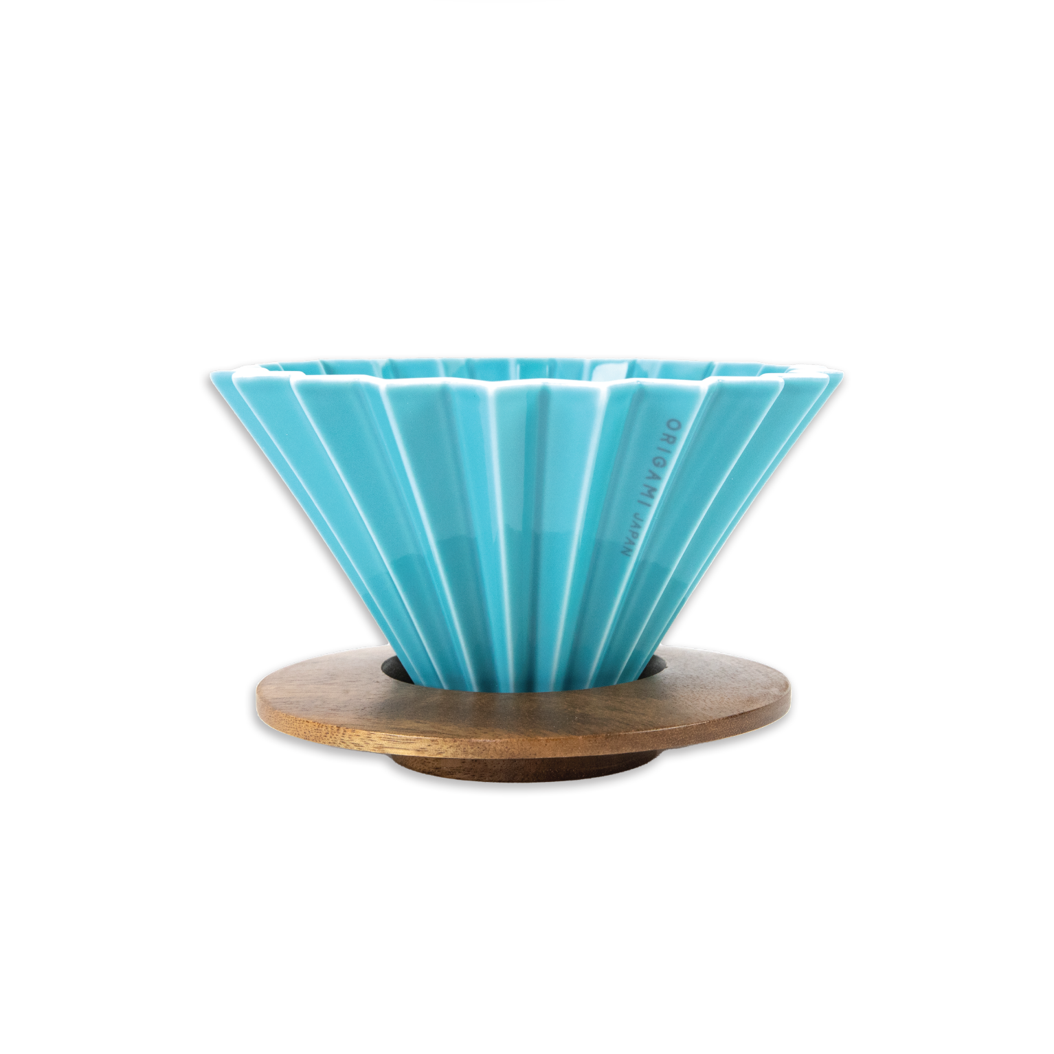 Origami Medium Teal Dripper w Holder