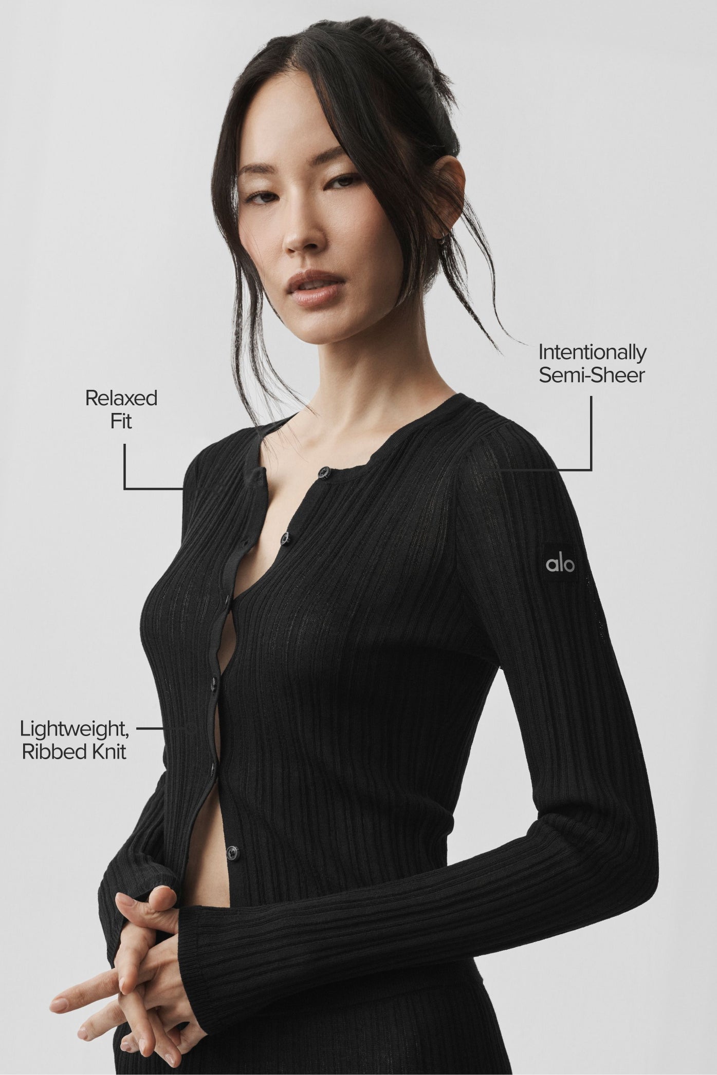Sweater Sunlit Cardigan - Black